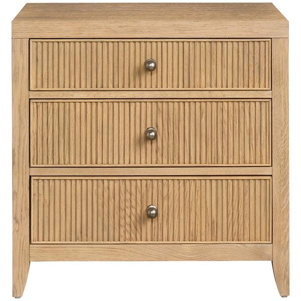 Home Fashion Carmen Three Drawer Nightstand Skylark