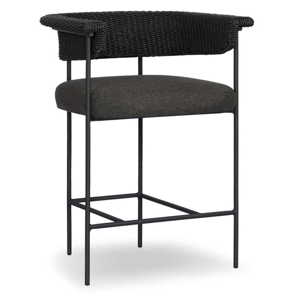 home fashion Carrie Outdoor Bar & Counter Stool Ellor Black by Four Hands