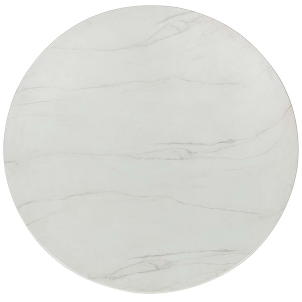 Home Fashion Caspia Outdoor Round Dining Table Gray