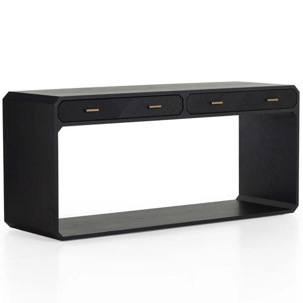 home fashion Caspian Console Table Black Ash by Four Hands