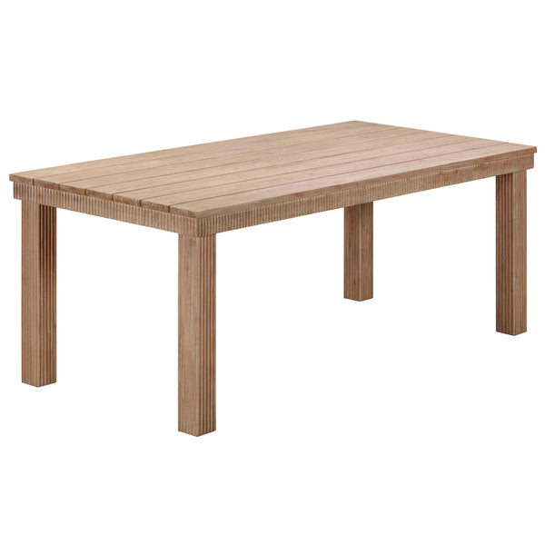 home fashion Cassie Outdoor Rectangular Dining Table Natural