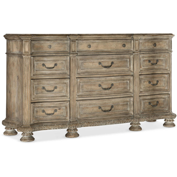 home fashion Castella 12 Drawer Dresser Antique Slate