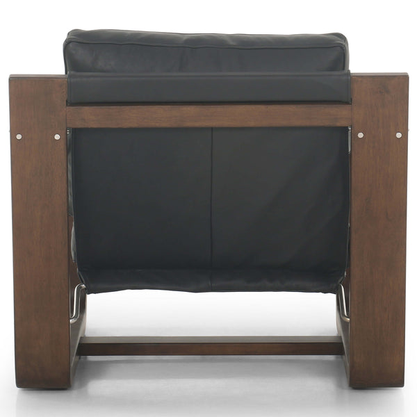 Home Fashion Cesar Leather Chair Carson Black By Four Hands