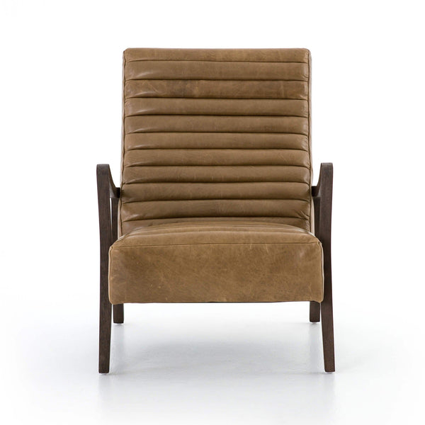 Home Fashion Chance Leather Chair Warm Taupe Dakota By Four Hands