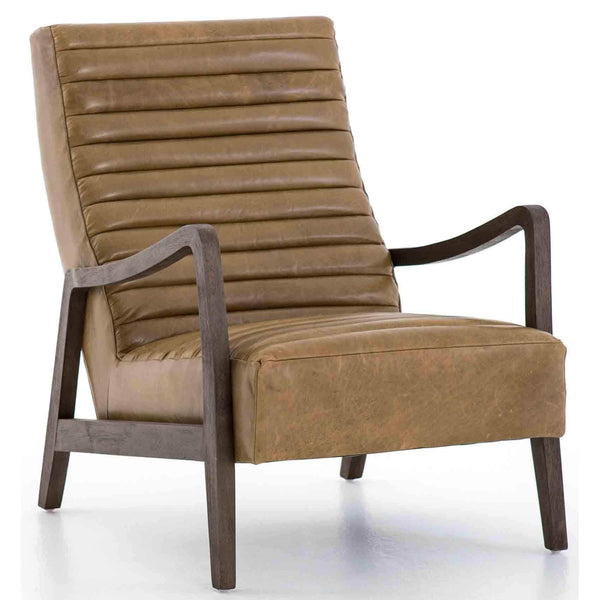 home fashion Chance Leather Chair Warm Taupe Dakota by Four Hands