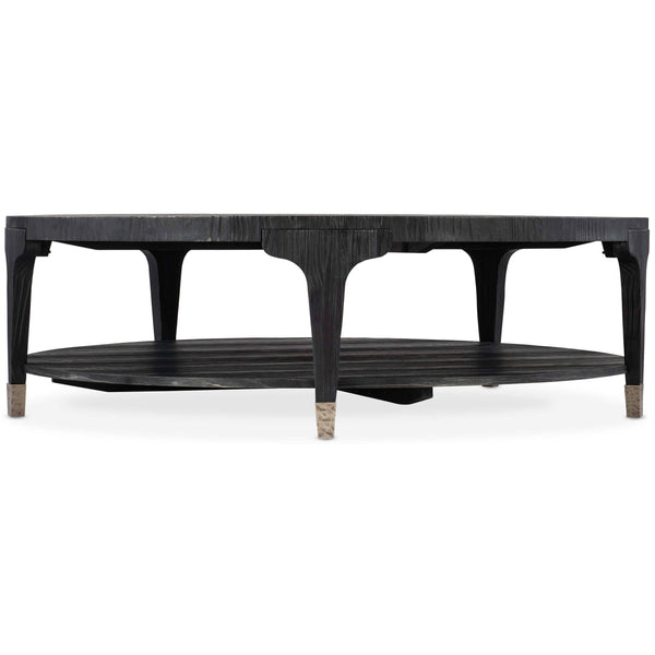 home fashion Chapman Shou Sugi Ban Round Cocktail Table