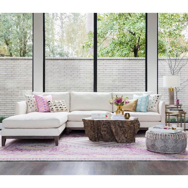 Home Fashion Chloe Fossilized Clam Lava Coffee Table