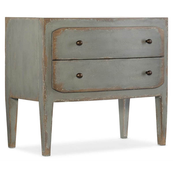 home fashion Ciao Bella 2 Drawer Nighstand Speckled Gray