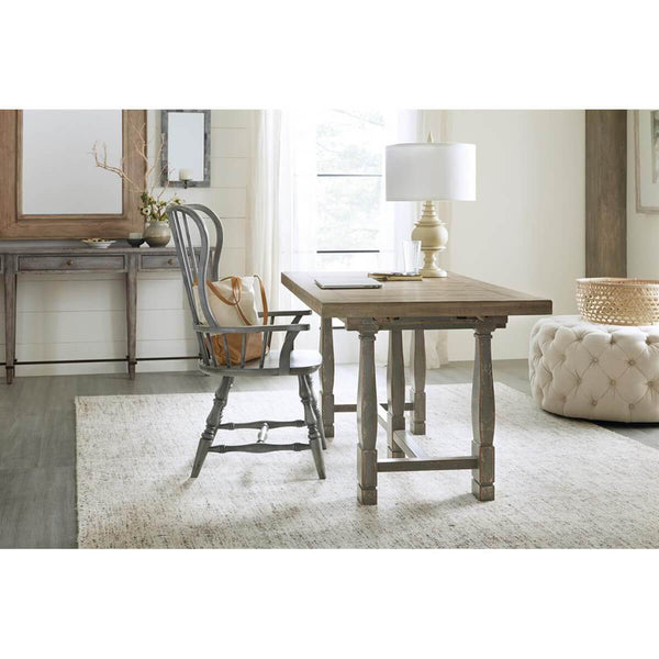 Home Fashion Ciao Bella Spindle Back Arm Chair Speckled Gray Set Of 2
