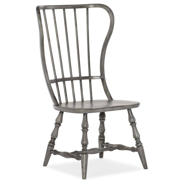 home fashion Ciao Bella Spindle Back Side Chair Speckled Gray Set of 2