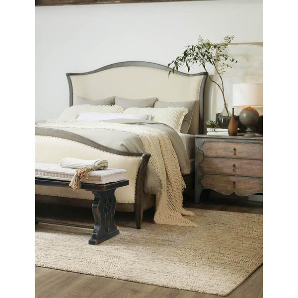 Home Fashion Ciao Bella Upholstered Bed Speckled Gray