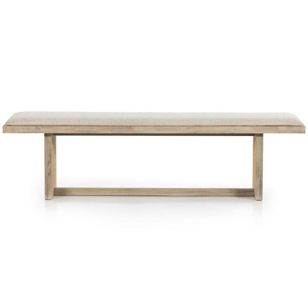 Home Fashion Clarita Dining Bench White Wash Mango By Four Hands