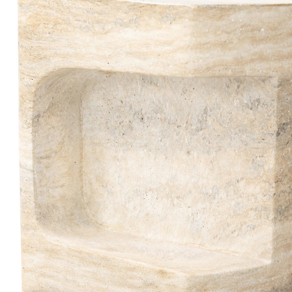 Home Fashion Clementine End Table Textured Sandy Grey By Four Hands