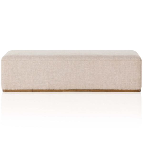 Home Fashion Clive Rectangular Ottoman Gibson Taupe By Four Hands