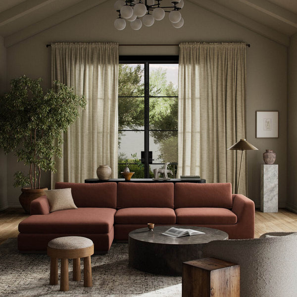 Home Fashion Colt 2 Piece Sectional Surrey Auburn By Four Hands
