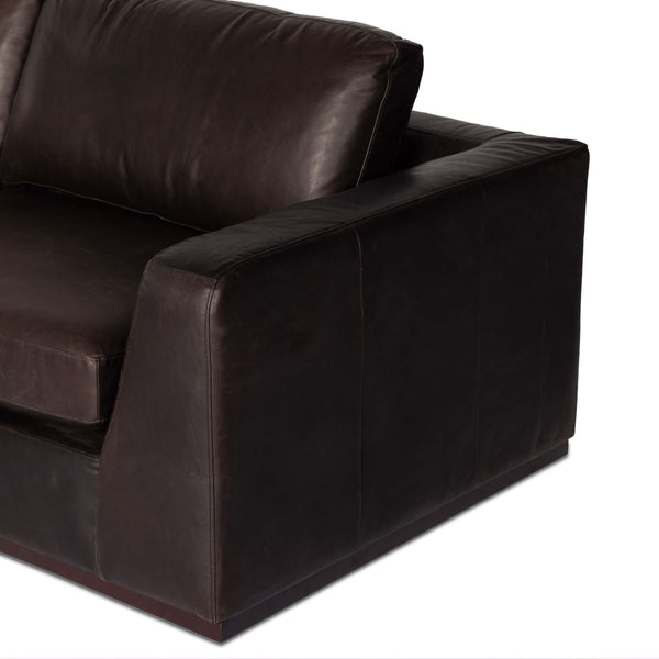 Home Fashion Colt 4 Piece Leather Sectional Heirloom Cigar By Four Hands