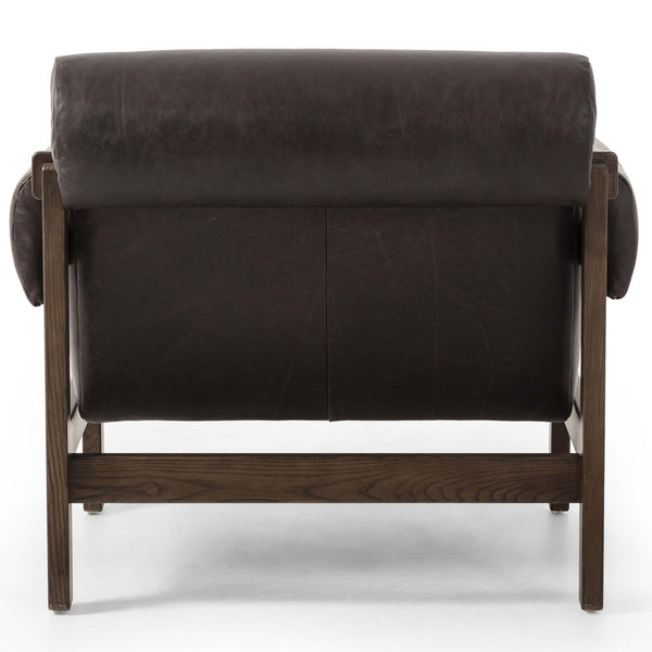 Home Fashion Cora Leather Chair Conroe Cigar By Four Hands