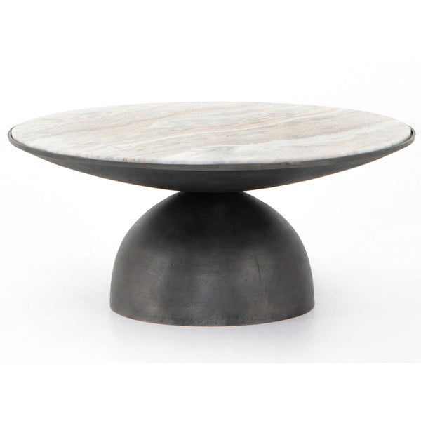 home fashion Corbett Coffee Table Hammered Grey by Four Hands