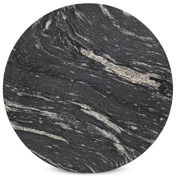 Home Fashion Corbett Coffee Table Polished Black Marble/Hammered Grey Base By Four Hands