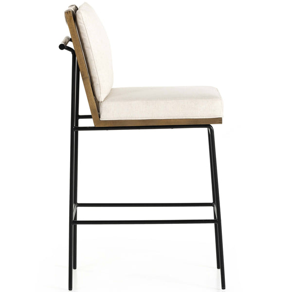 Home Fashion Crete Bar & Counter Stool Saville Flax By Four Hands