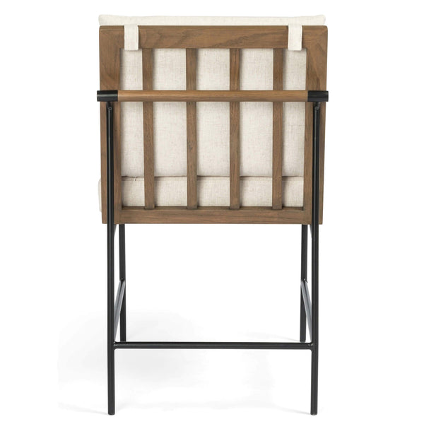 Home Fashion Crete Dining Chair Savile Flax / Brown Frame Set Of 2 By Four Hands