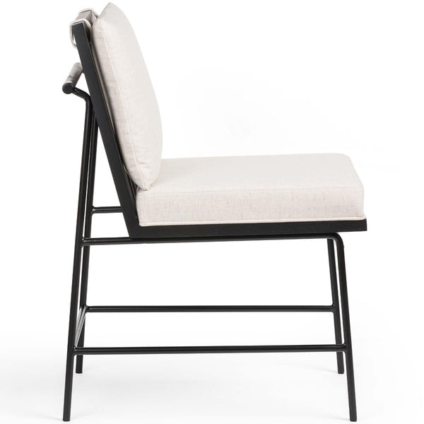 Home Fashion Crete Dining Chair Saville Flax / Black Frame Set Of 2 By Four Hands