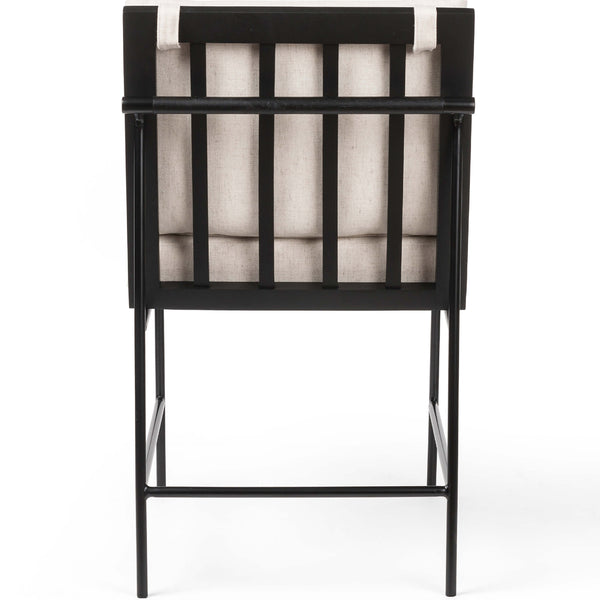 Home Fashion Crete Dining Chair Saville Flax / Black Frame Set Of 2 By Four Hands