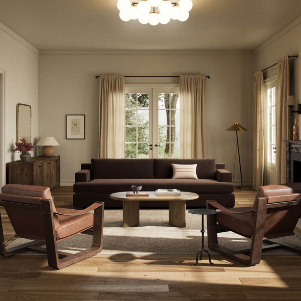 Home Fashion Crispin Sofa Surrey Cocoa By Four Hands