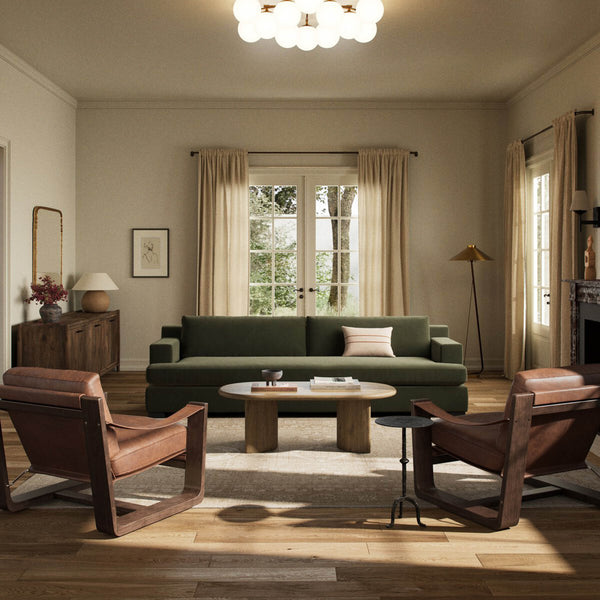 Home Fashion Crispin Sofa Surrey Olive By Four Hands