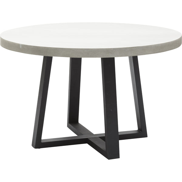 home fashion Cyrus 48" Round Dining Table Grey by Four Hands