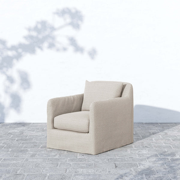 Home Fashion Dade Outdoor Swivel Chair Faye Sand By Four Hands