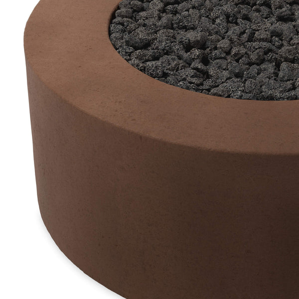 Home Fashion Damian Outdoor Propane Fire Table Clay Concrete By Four Hands