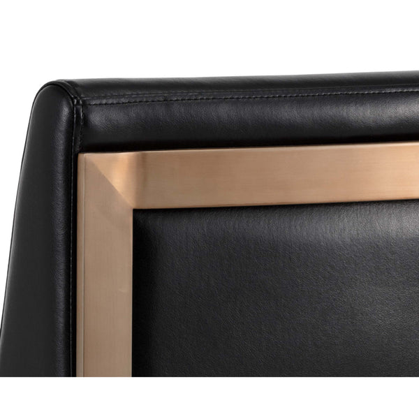 Home Fashion Dean Bar & Counter Stool Cantina Black/Antique Brass