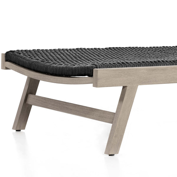 Home Fashion Delano Outdoor Chaise Weathered Grey By Four Hands