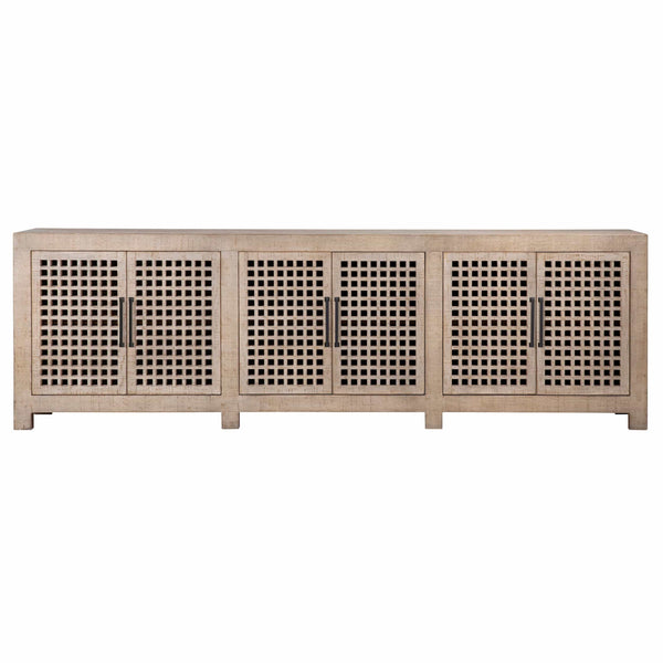 Home Fashion Devina 6 Door Sideboard Light Warm Wash