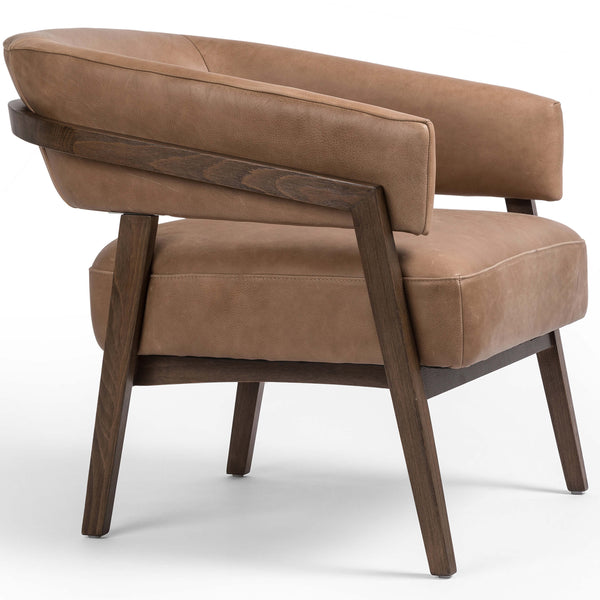 Home Fashion Dexter Leather Chair Palermo Drift By Four Hands