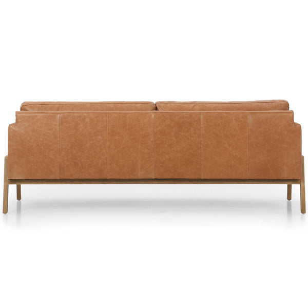 Home Fashion Diana 84" Leather Sofa Sonoma Butterscotch By Four Hands