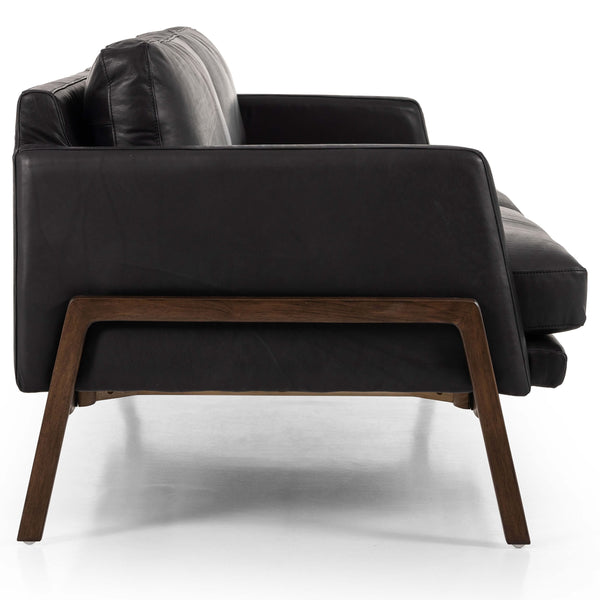 Home Fashion Diana Leather Sofa Heirloom Black By Four Hands