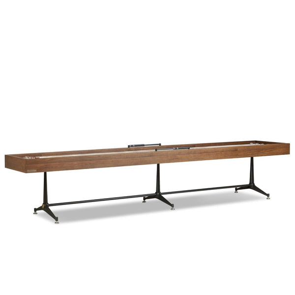 home fashion District Eight Large Shuffleboard Table Smoked Oak by Four Hands