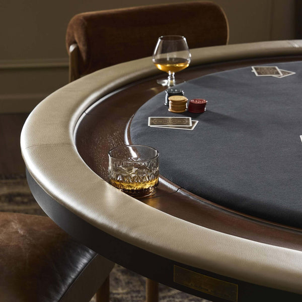 Home Fashion District Eight Poker Table Smoked Oak By Four Hands