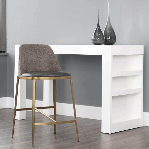 Home Fashion Dover Bar & Counter Stool Brava Portabella/Sparrow Grey