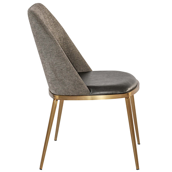 Home Fashion Dover Dining Chair Bravo Portabella/Sparrow Grey Set Of 2