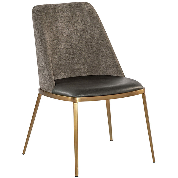 home fashion Dover Dining Chair Bravo Portabella/Sparrow Grey Set of 2