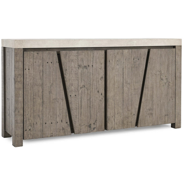 home fashion Durant 4 Door Sideboard Distressed Gray