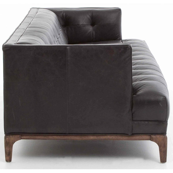 Home Fashion Dylan Leather Sofa Rider Black By Four Hands