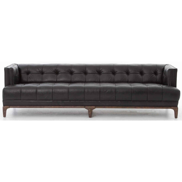 home fashion Dylan Leather Sofa Rider Black by Four Hands