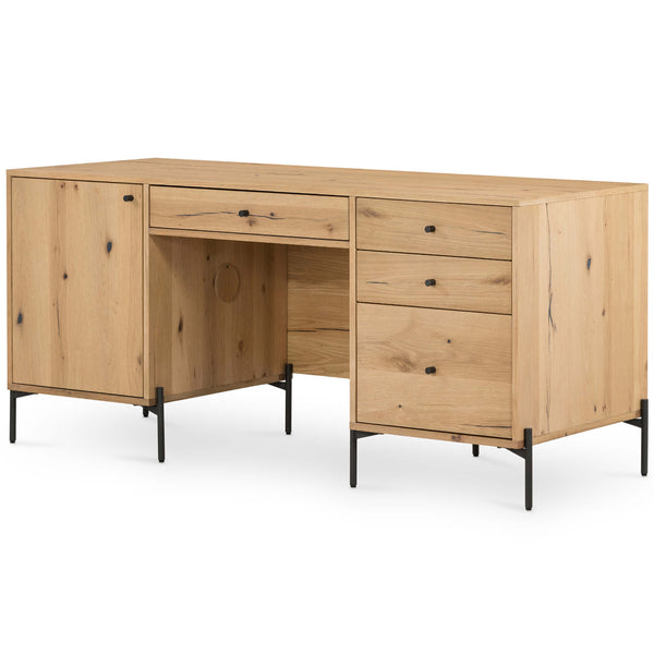 home fashion Eaton Executive Desk Light Oak Resin by Four Hands