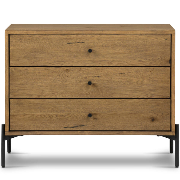 Home Fashion Eaton Large Nightstand Amber Oak By Four Hands