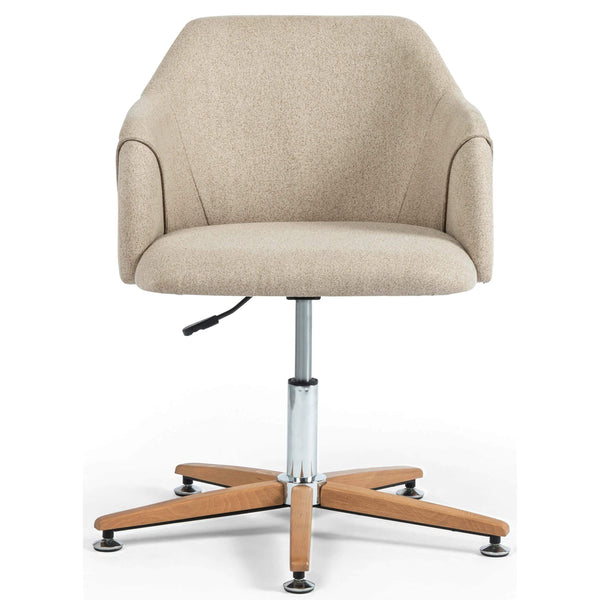 Home Fashion Edna Desk Chair Fedora Oatmeal By Four Hands