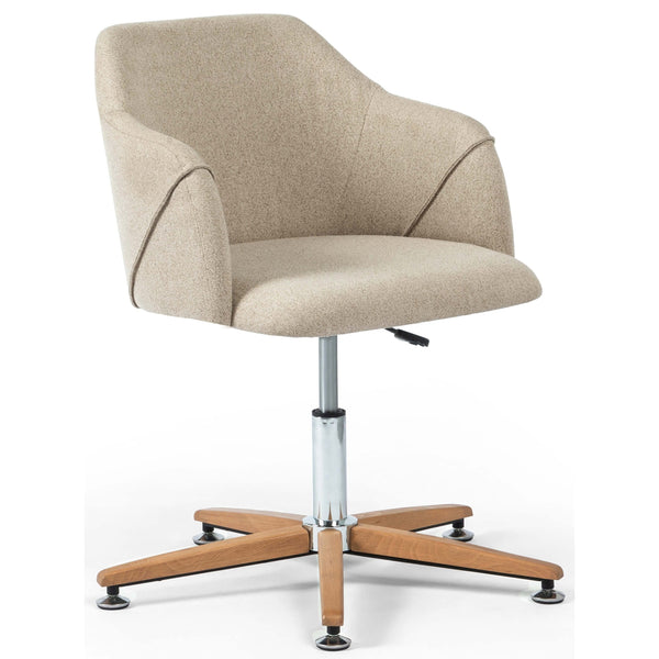 home fashion Edna Desk Chair Fedora Oatmeal by Four Hands